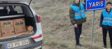 Anadolu Gençlik Derneği köylerde kumanya dağıtıyor
